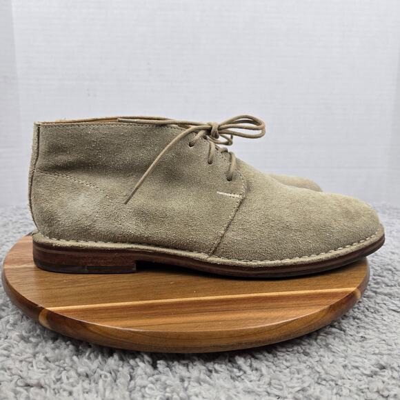 Cole Haan Mens 11.5M Glenn Beige Suede Office Lace Up Casual Daily Chukka Boot - Picture 3 of 14